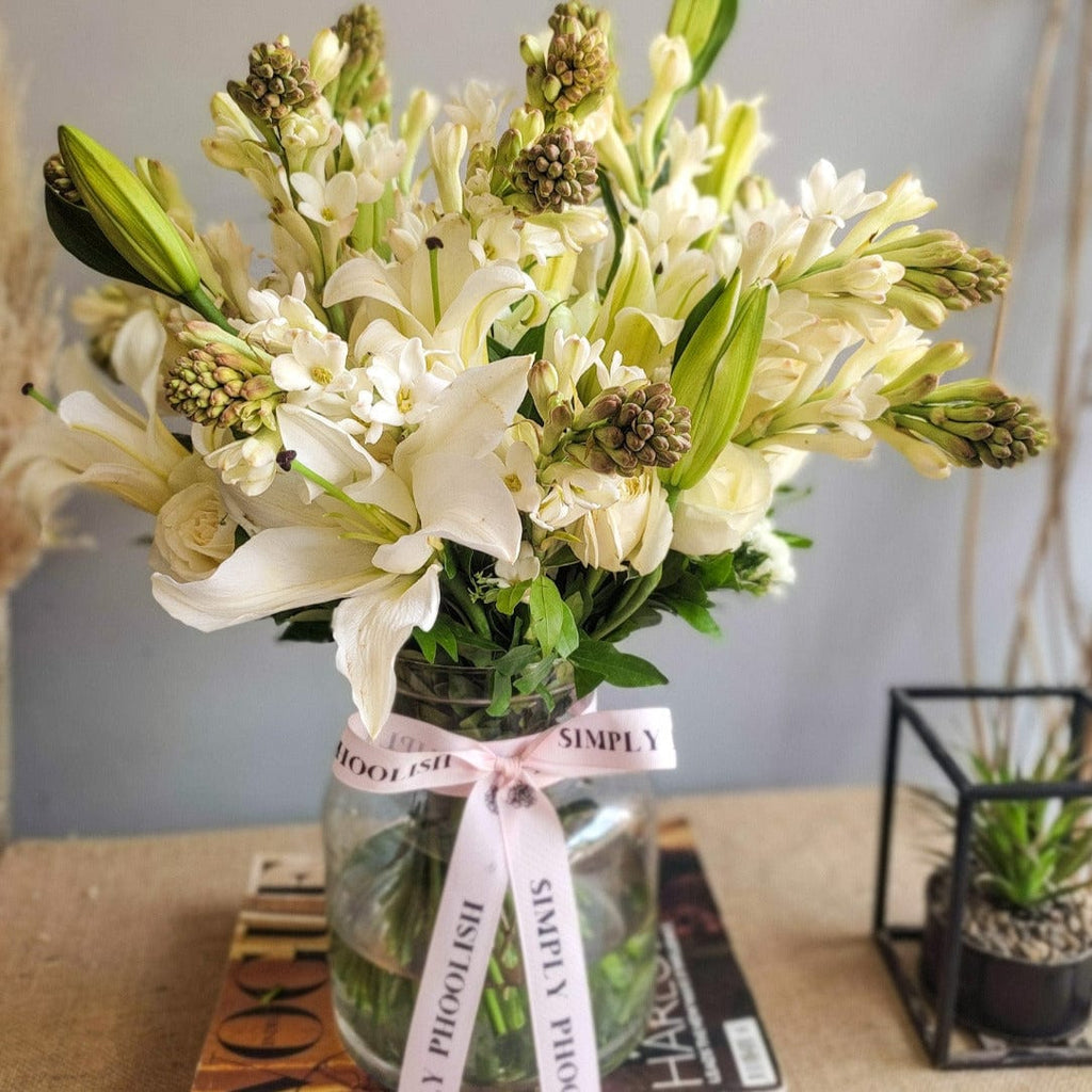 SimplyPhoolish flower arrangement Ambrosial Whites