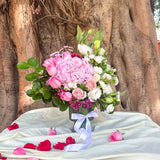 SimplyPhoolish flower arrangement A Song of Pink & White Blooms