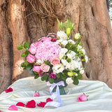 SimplyPhoolish flower arrangement A Song of Pink & White Blooms