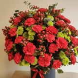 SimplyPhoolish flower arrangement A Study in Scarlet