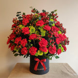 SimplyPhoolish flower arrangement A Study in Scarlet