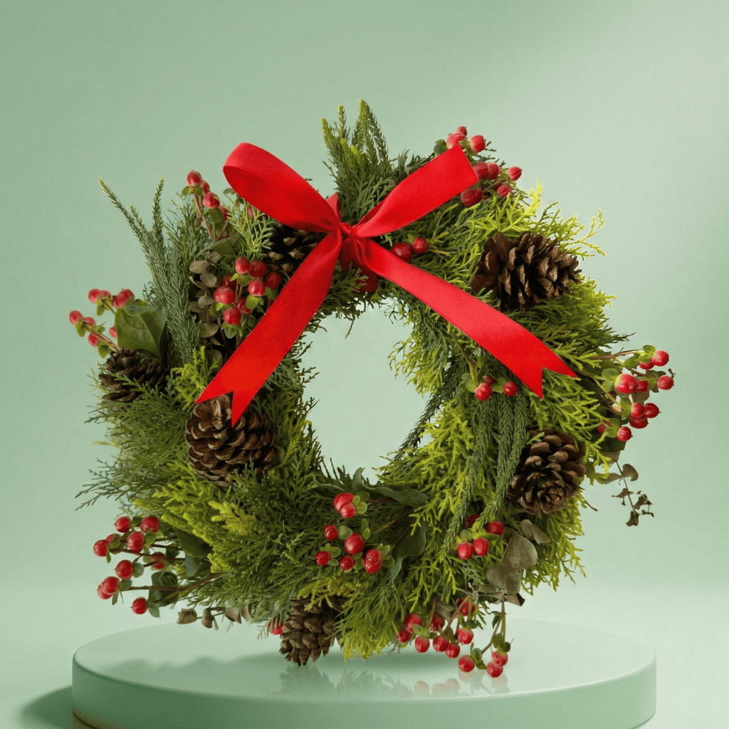 SimplyPhoolish flower arrangement Beloved Christmas Wreath