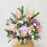 SimplyPhoolish flower arrangement Berry Pastel Blooms