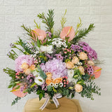 SimplyPhoolish flower arrangement Berry Pastel Blooms