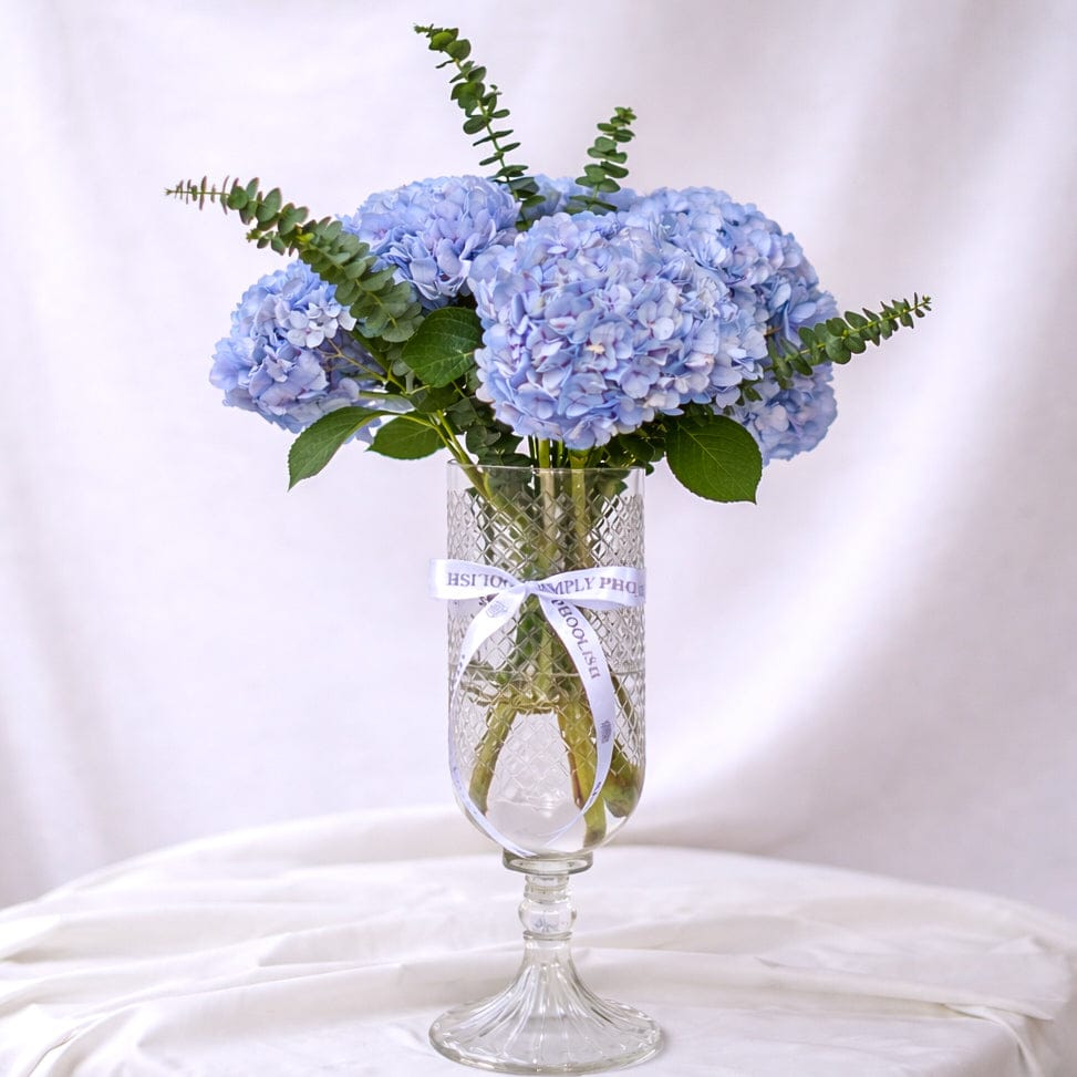 SimplyPhoolish flower arrangement Blue Moon