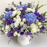 SimplyPhoolish flower arrangement Blueberry Swirl
