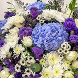 SimplyPhoolish flower arrangement Blueberry Swirl
