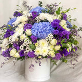 SimplyPhoolish flower arrangement Blueberry Swirl
