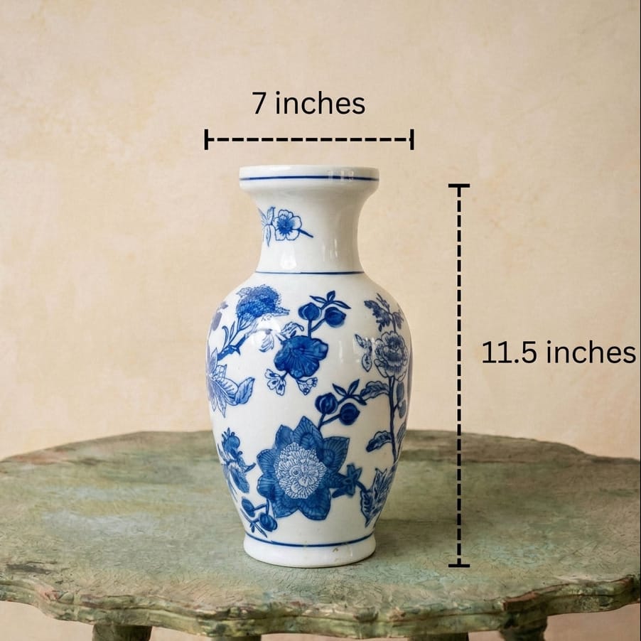 Simply Phoolish Vase Ceramic Blue v1