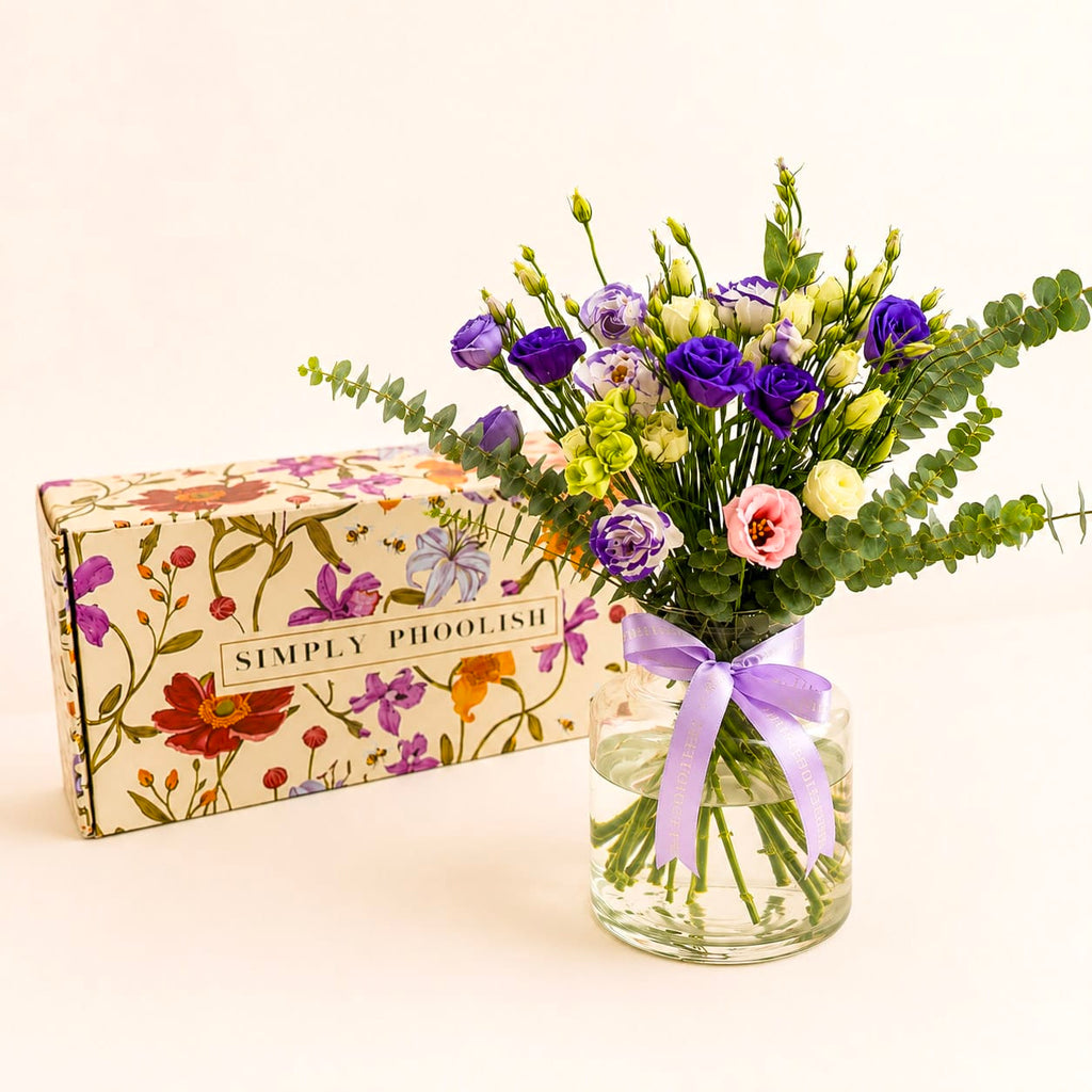 SimplyPhoolish flower arrangement Eustoma Flower Box