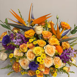 SimplyPhoolish flower arrangement Fiery Solstice