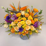 SimplyPhoolish flower arrangement Fiery Solstice