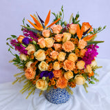 SimplyPhoolish flower arrangement Fiery Solstice