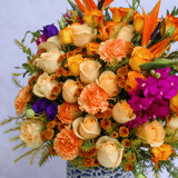 SimplyPhoolish flower arrangement Fiery Solstice