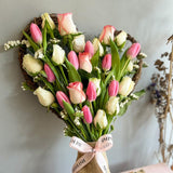 Simply Phoolish Pink Heart of Tulips