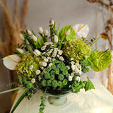 SimplyPhoolish flower arrangement I See Green