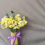 Simply Phoolish flower arrangement Without Vase Jar full o’ Daffodils