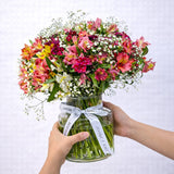 Simply Phoolish flower arrangement Jar Full of Grace