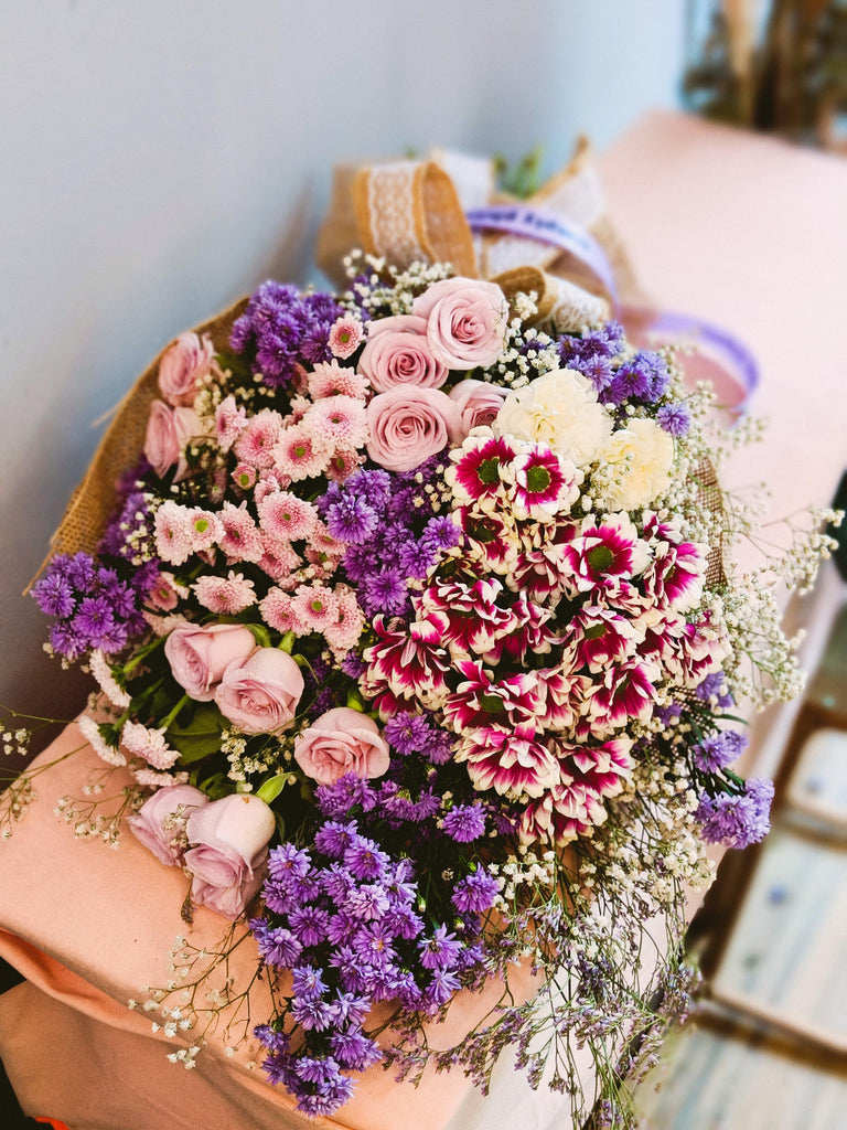 lavender flower bouquet Lavender Love – Simply Phoolish