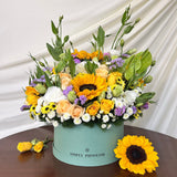 SimplyPhoolish flower arrangement Light & Sunny Florals