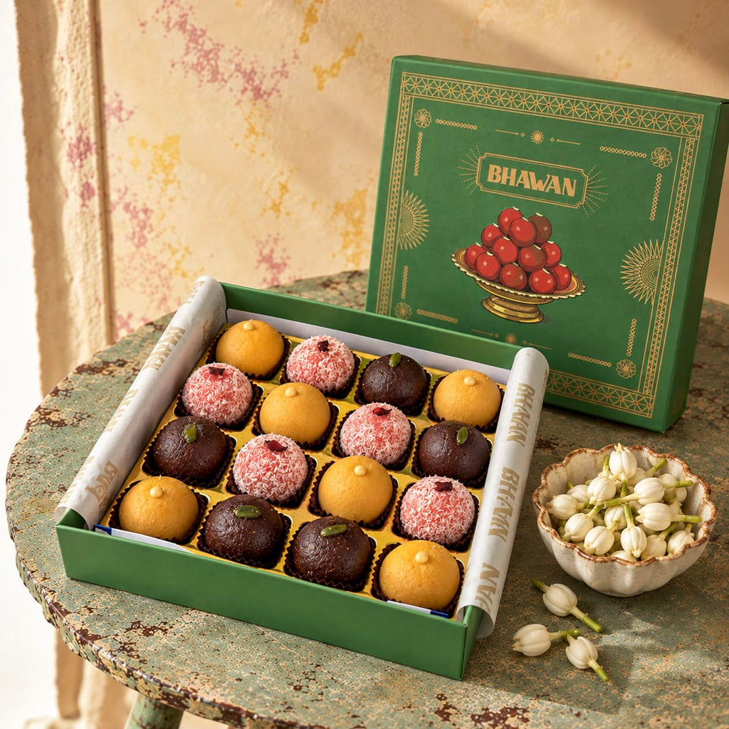 Simply Phoolish Mithai by Bhawan Mithai (Assorted Box of 16)