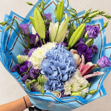 SimplyPhoolish flower arrangement Mr. Blue Sky