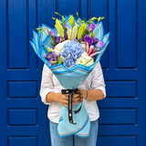 SimplyPhoolish flower arrangement Mr. Blue Sky
