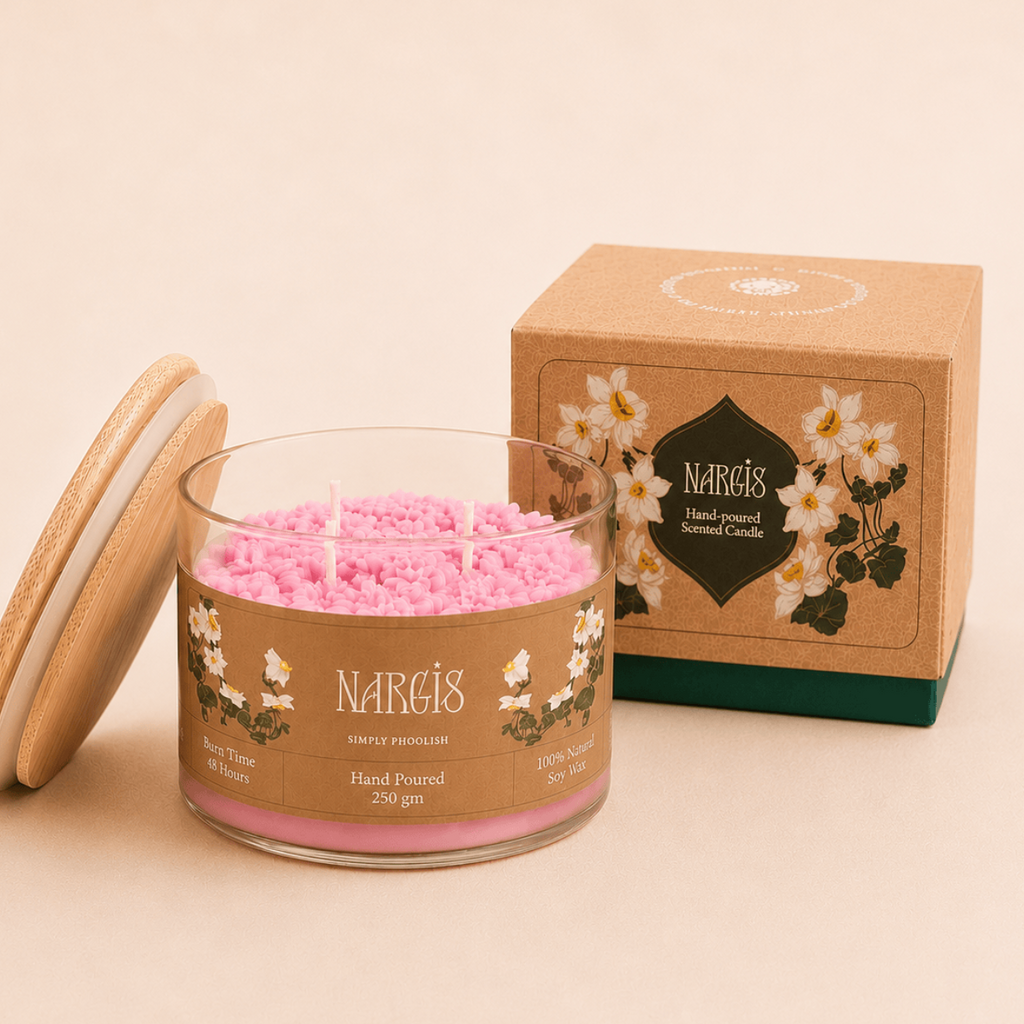 Simply Phoolish Fragrant Candle Nargis Soy Candle
