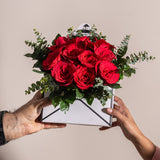 SimplyPhoolish flower arrangement Red Letter Rose
