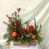 SimplyPhoolish flower arrangement Rudolph's Radiance