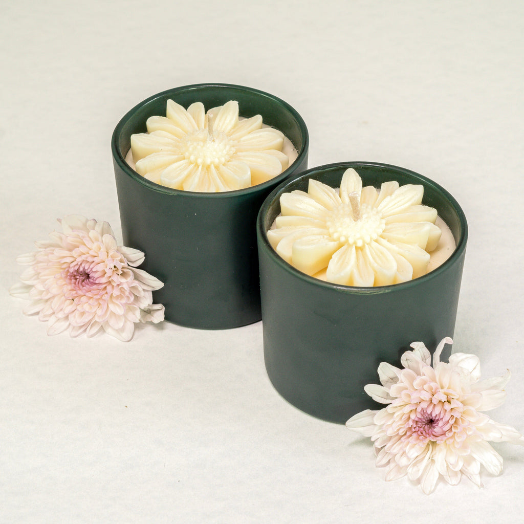 Simply Phoolish Fragrant Candle Set of 2 Soy Candles