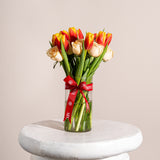 SimplyPhoolish flower arrangement Tulips Rose to the Occasion