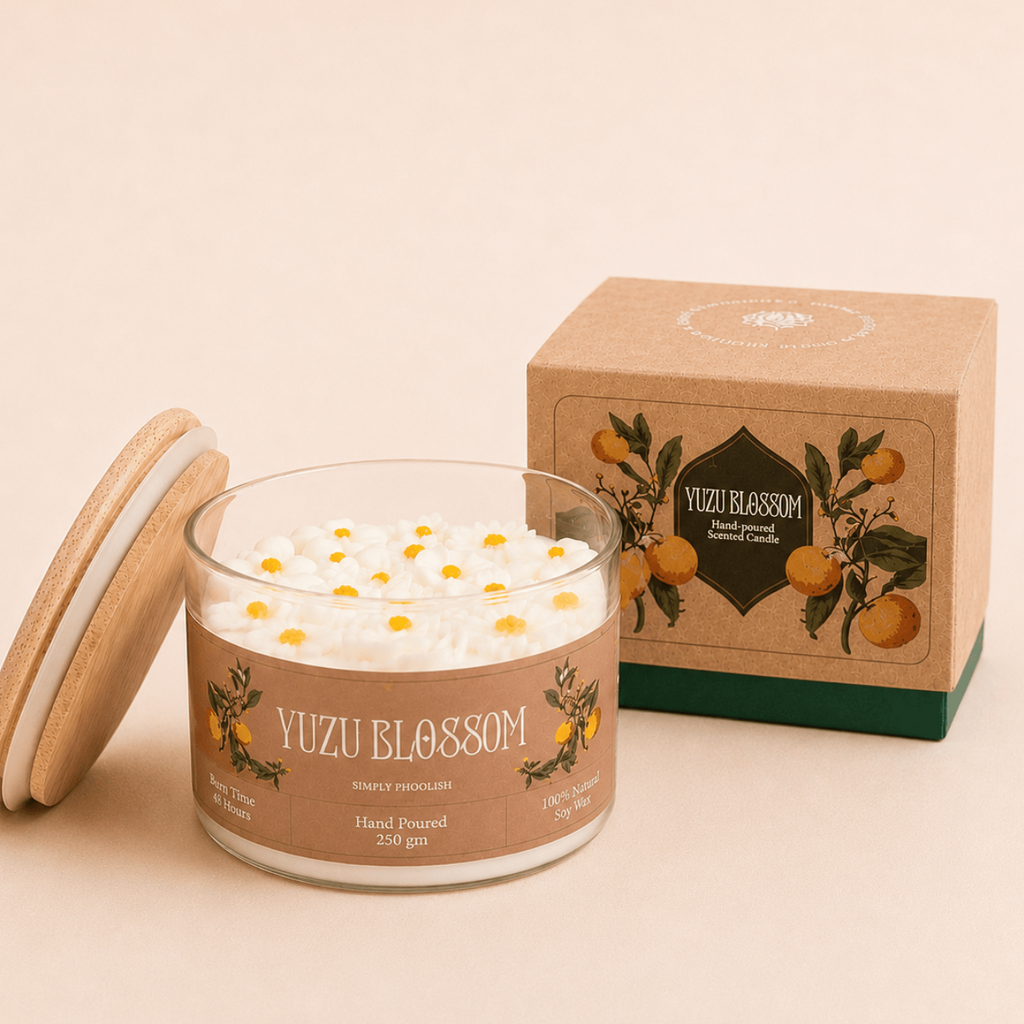 Simply Phoolish Fragrant Candle Yuzu Blossom Scented Candle